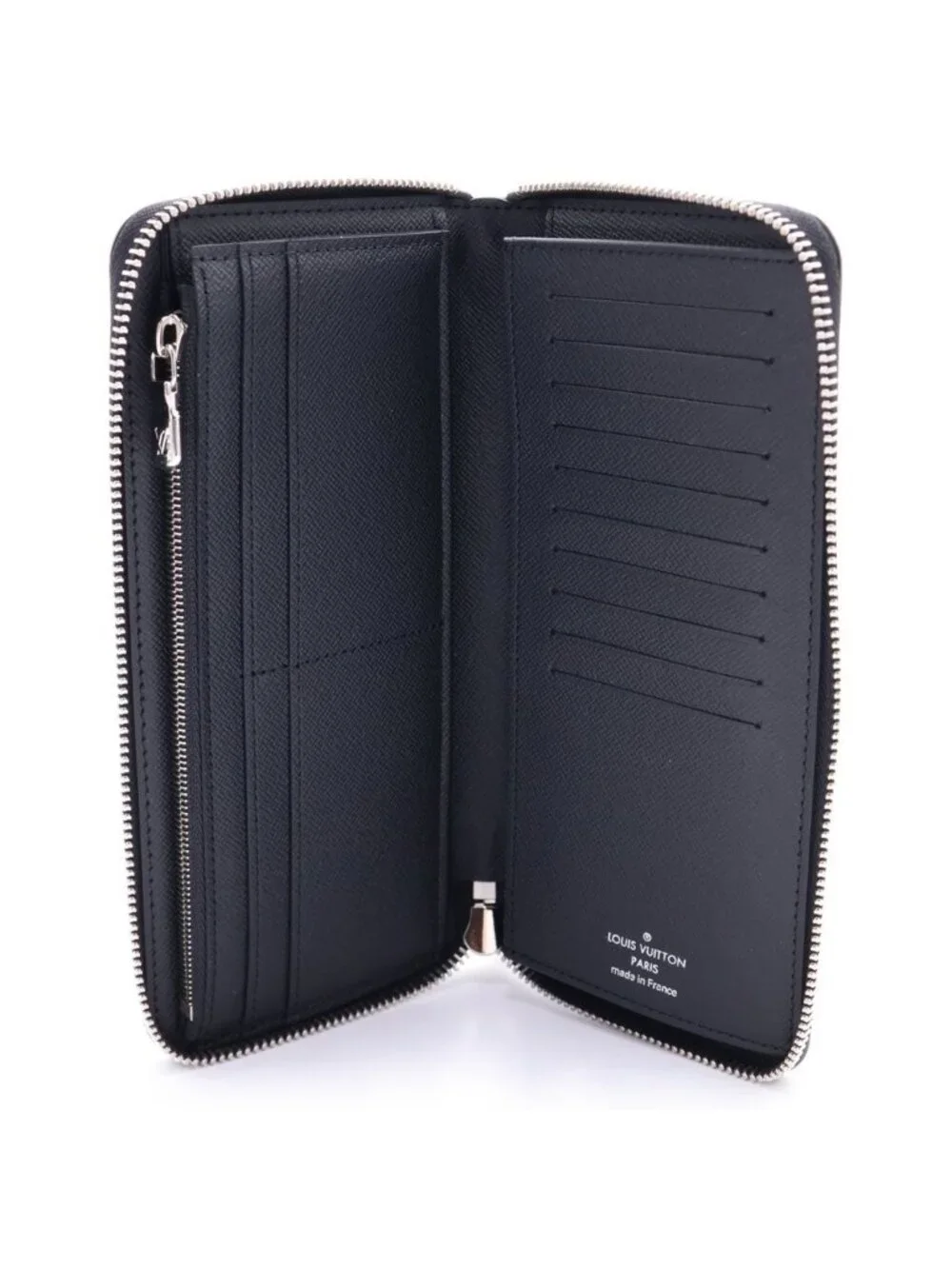 Louis Vuitton Damier Graphite Zippy Wallet Vertical Zip Around Black